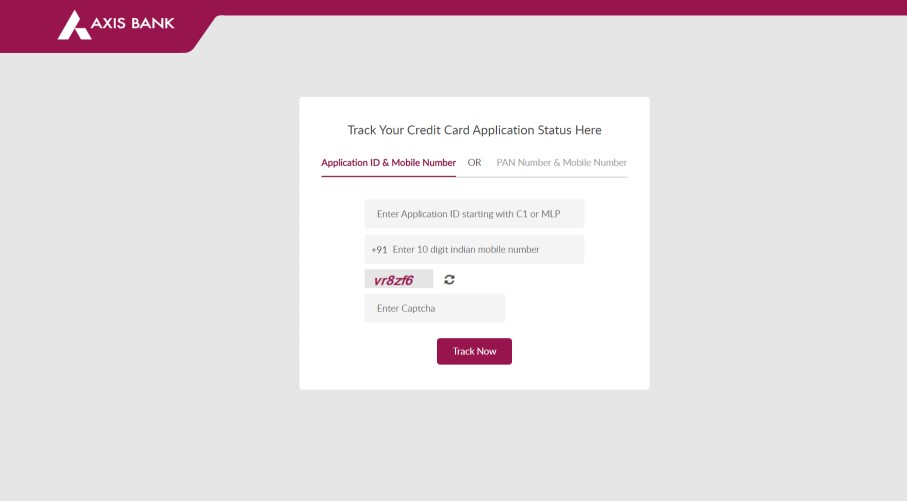 Axis Bank Flipkart Credit Card Status Check